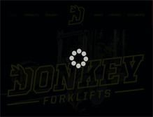 Tablet Screenshot of donkeyforklift.com